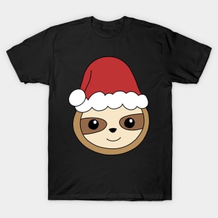 Cute Santa Sloth T-Shirt